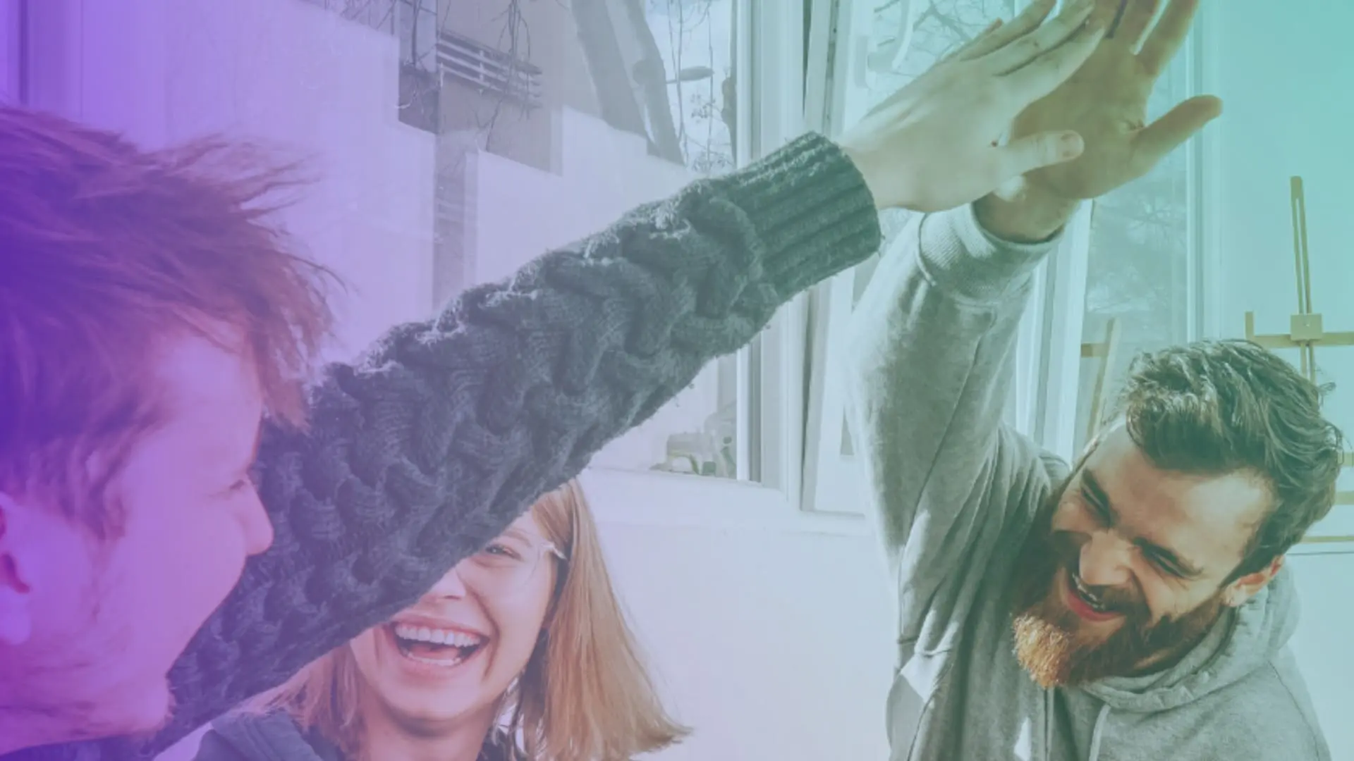 A group of people cheering over Scriptide's accolade.